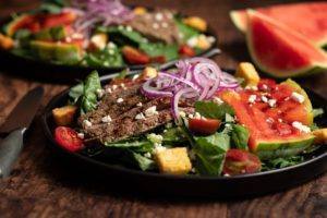 Steak and Watermelon Salad