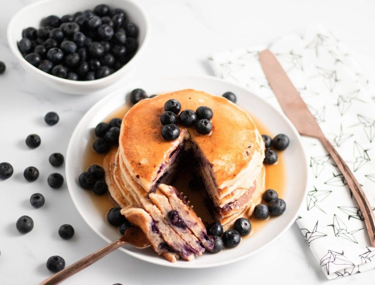 Blueberry Yogurt Pancakes Meal Prep Meal Planning Counting Macros