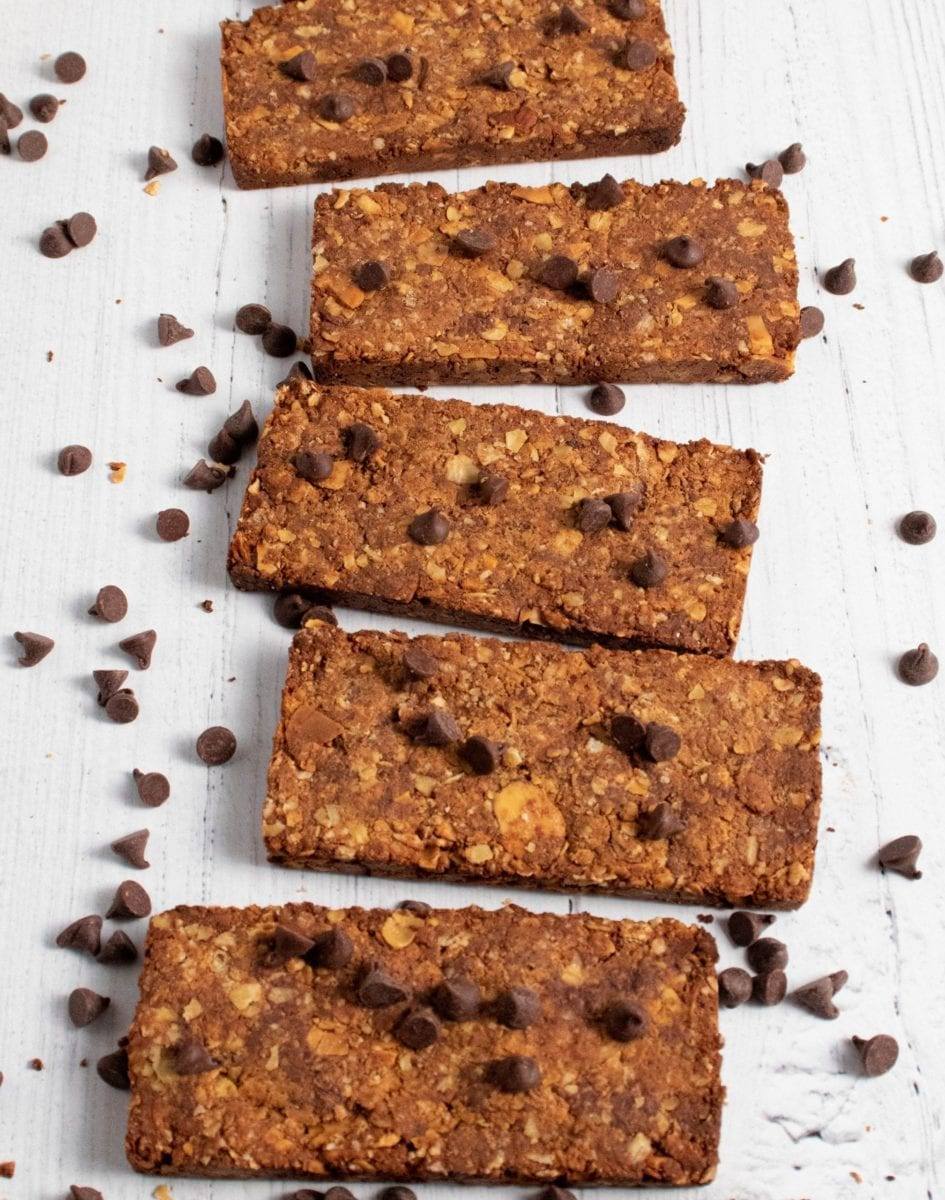 Chocolate Granola Almond Bars Meal Prep Meal Planning Counting Macros