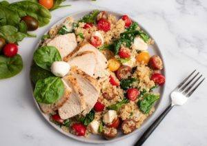 Chicken Caprese Quinoa Salad Meal Prep Counting Macros