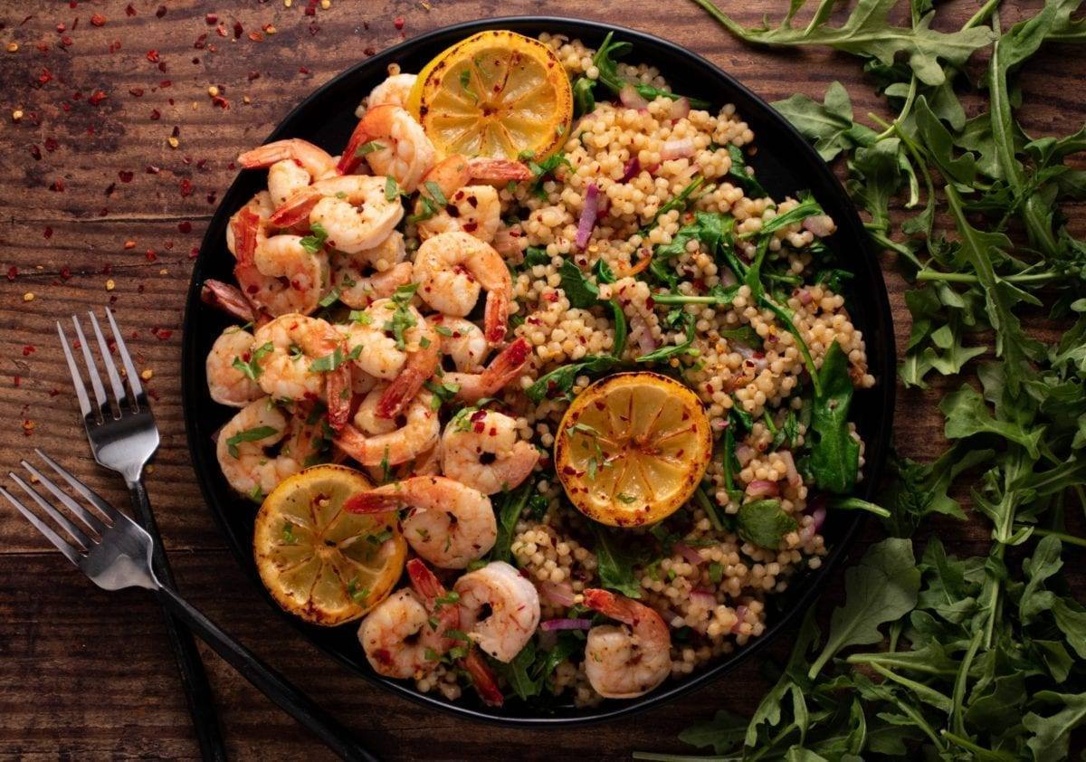Shrimp Couscous A Dash of Macros