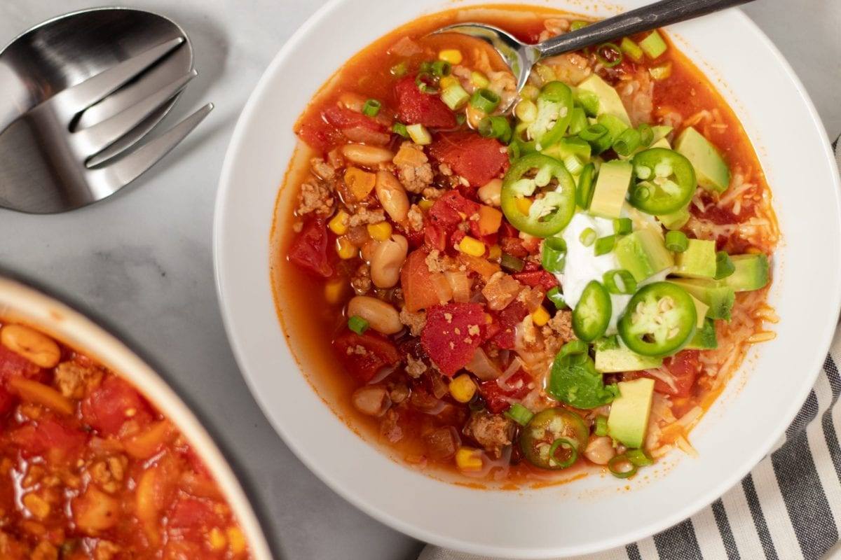 White Bean Turkey Chili A Dash Of Macros Recipes