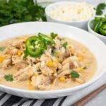 Spicy White Chicken Chili Meal Prep Meal Planning Counting Macros Freezer Friendly