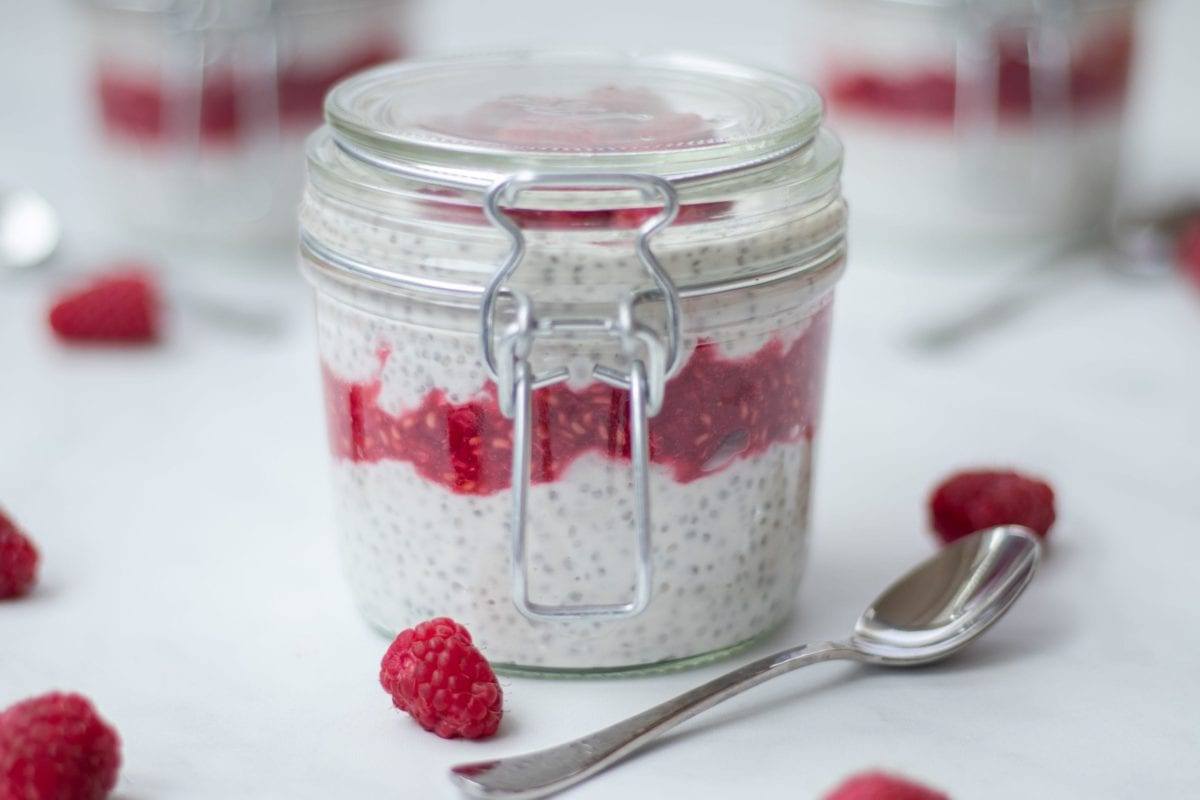 Raspberry Chia Seed Pudding Meal Prep Recipe