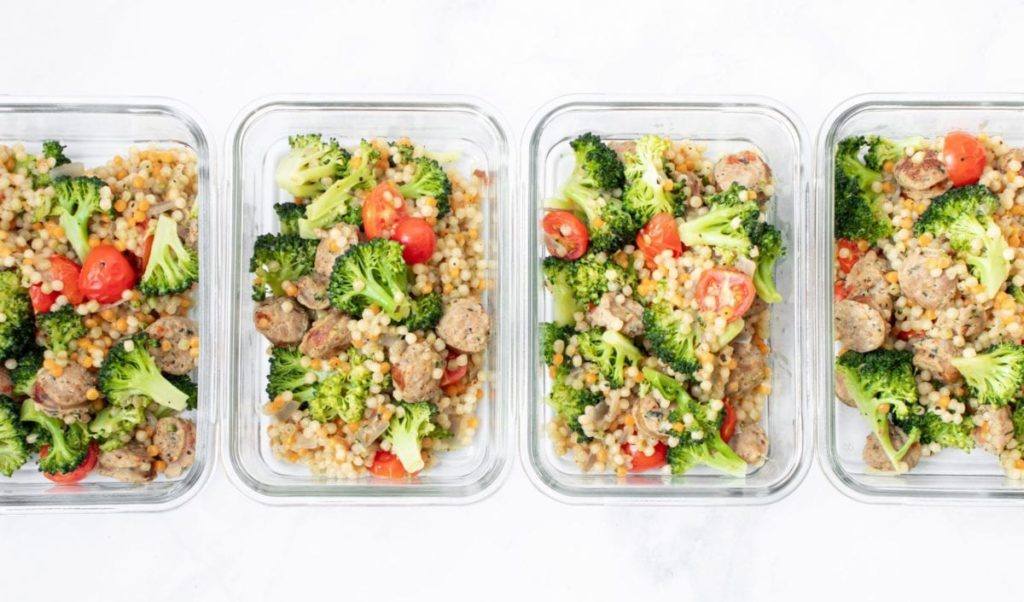 Broccoli Sausage Couscous One Pot Meal Meal Prepping Meal Planning Count Macros