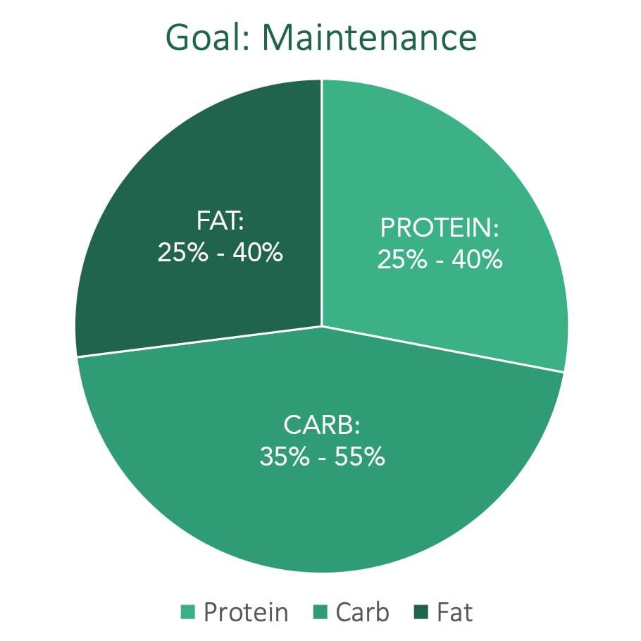 Goal of Maintenance Meal Prepping and Counting Macros