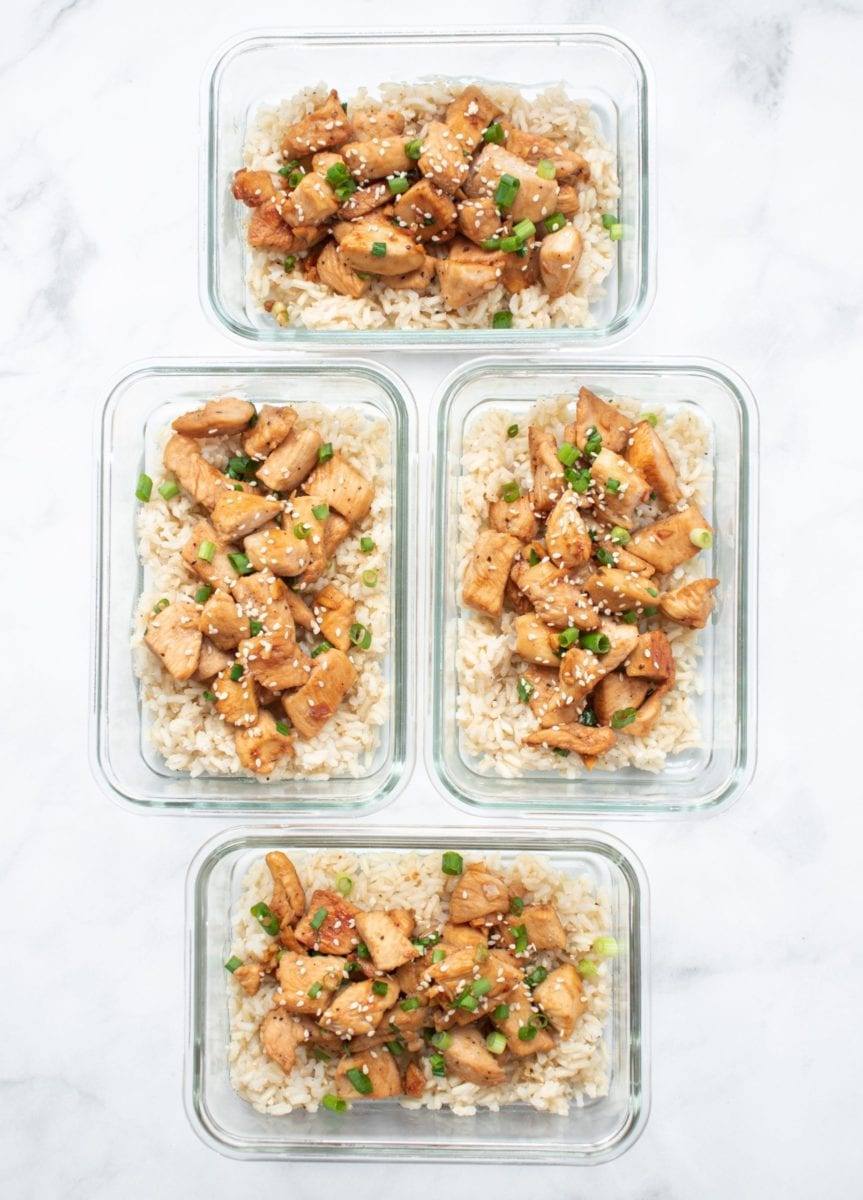 Honey Sesame Chicken and Rice Meal Prep Counting Macros Crossfit