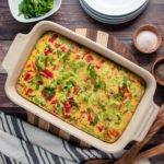 Roasted Red Pepper Breakfast Casserole Meal Planning Meal Prep Counting Macros