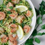 Zucchini Noodles and Lemon Shrimp Meal Prep Meal Planning Counting Macros