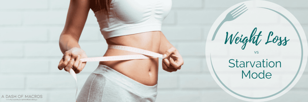 Weight Loss vs Starvation Mode Thumbnail of a women measuring here waist