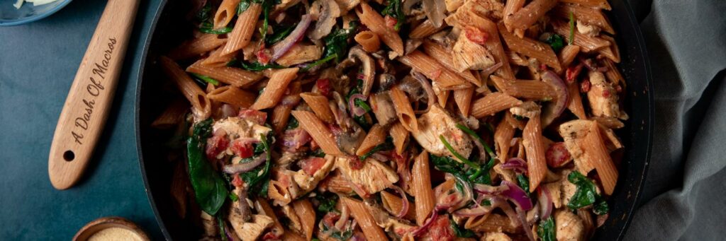 Tuscan-Chicken-with-Lentil-Pasta