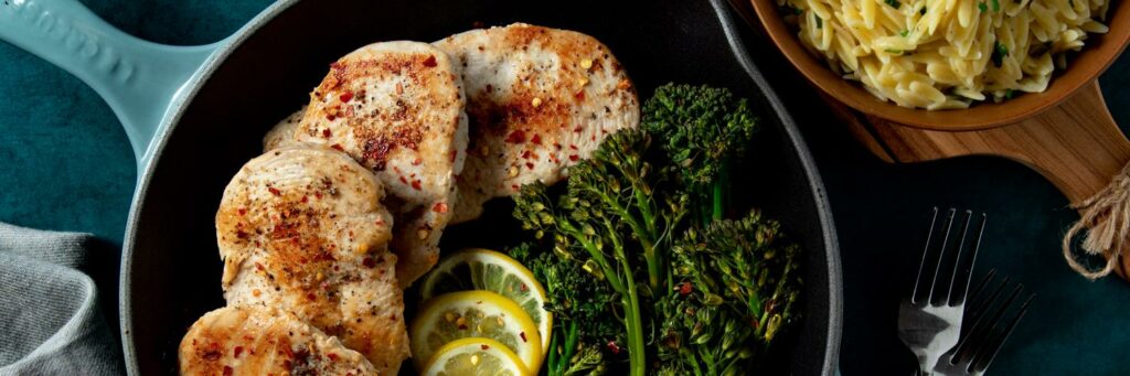 Chicken-with-Broccolini-and-Orzo
